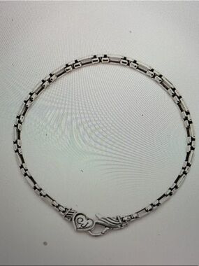 Christian James  Silver Link Bracelet  by scott grimes